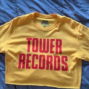 Tower Records cropped T-shirt